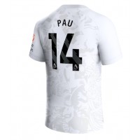 Camisa de Futebol Aston Villa Pau Torres #14 Equipamento Secundário 2023-24 Manga Curta